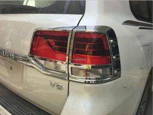 Накладки на задние фонари хромированные для Toyota Land Cruiser LC200 2016-